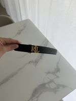 Ceinture noire Ralph Lauren taille S boucle dorée RL - Bon é
