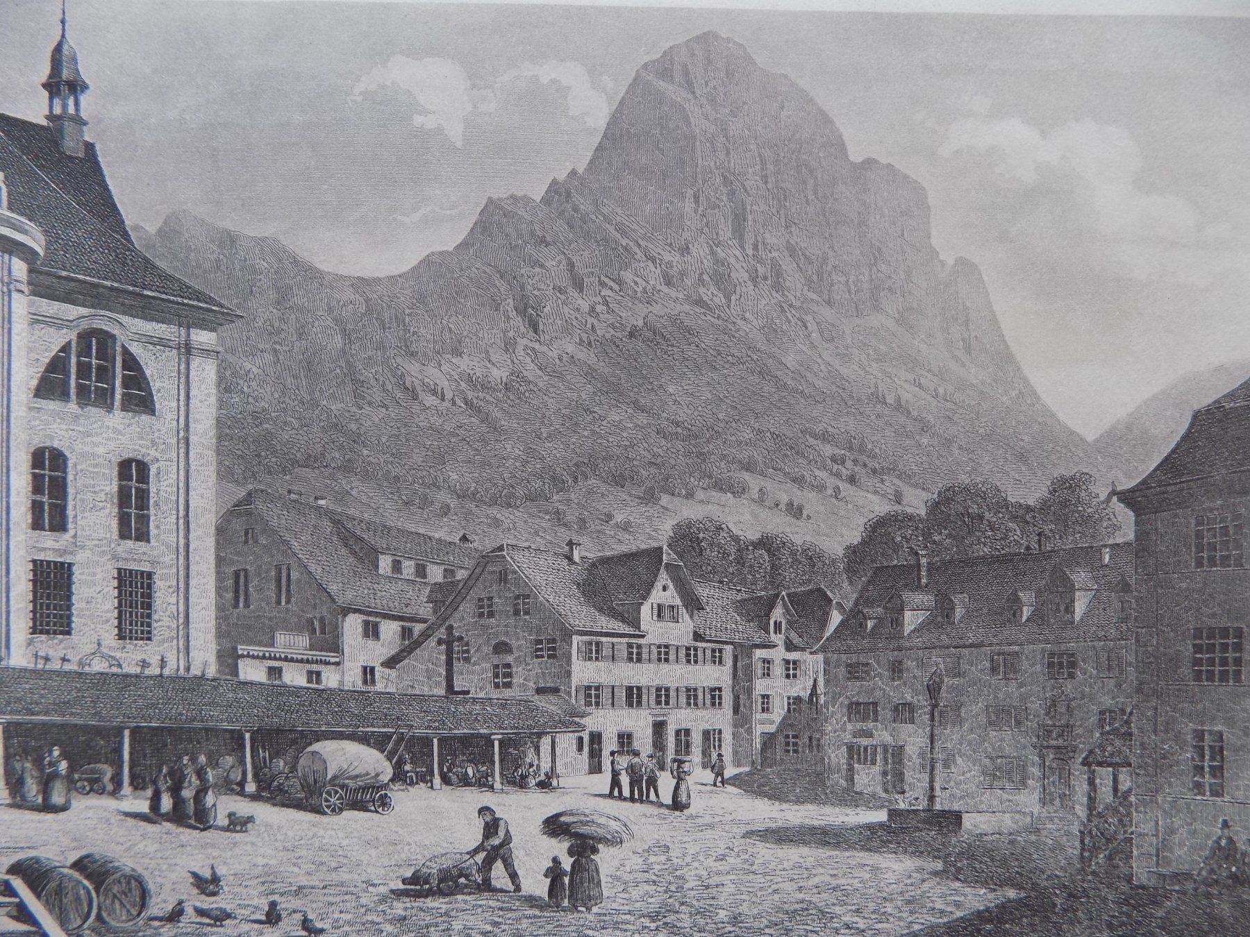 Stiche: Schwyz Hauptplatz Mythen – Gebraucht aus Risch von Rischli15 3