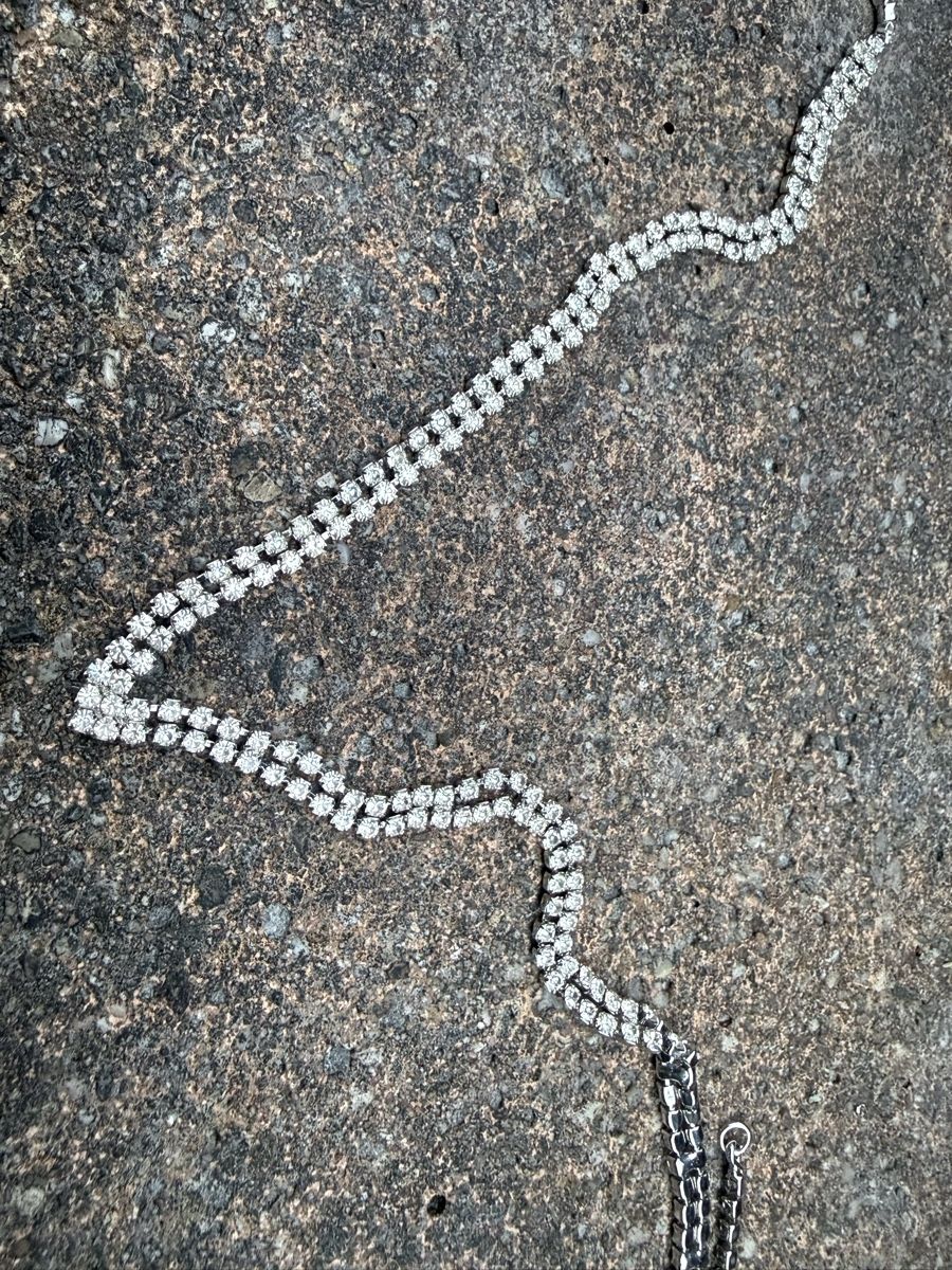 Catenine: Halskette mit Strasssteinen vintage Still – Usato da Siebnen venduto da koschitoschi 1