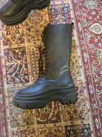 Schwarze Leder‑Stiefel – Größe 37 – robust & stylisch