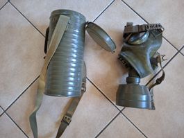 Antike Schweizer Armee Militär Schutzmaske