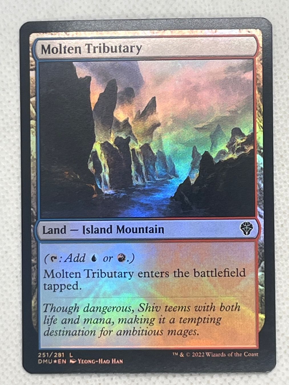 Magic The Gathering Carte collezionabili: MTG Molten Tributary DMU 251 Englisch Common Foil – Usato da Hinterkappelen venduto da Kim1992