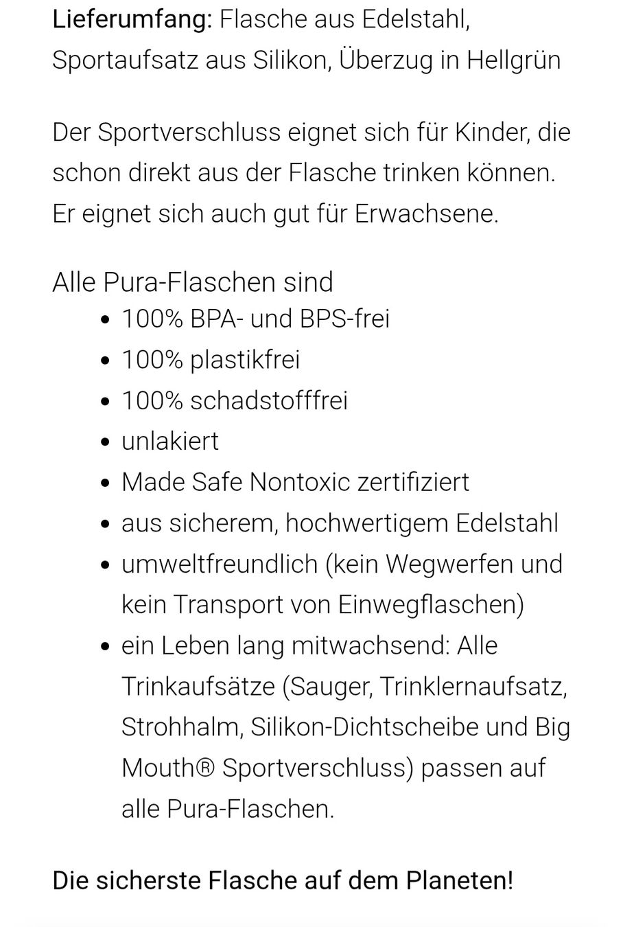 Trinkflaschen & Thermosflaschen: Pura Trinkflasche Kinder – Gebraucht aus Greifensee von Angela120 2
