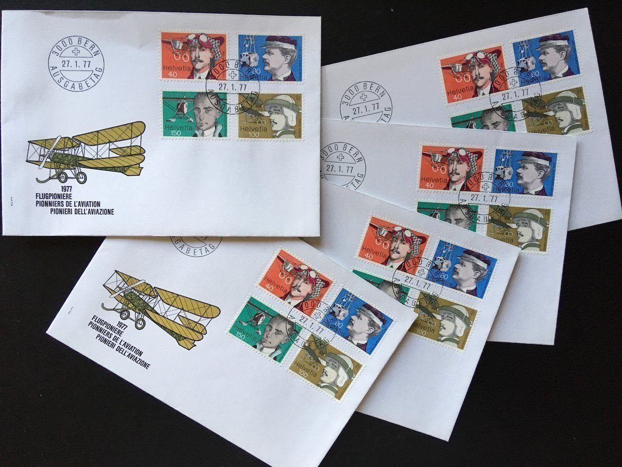Tous les timbres: 1977 Flugpioniere auf FDC – D'occasion à Nesslau par andi_hon