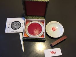 Sceau en pierre - Inscription de calligraphie chinoise