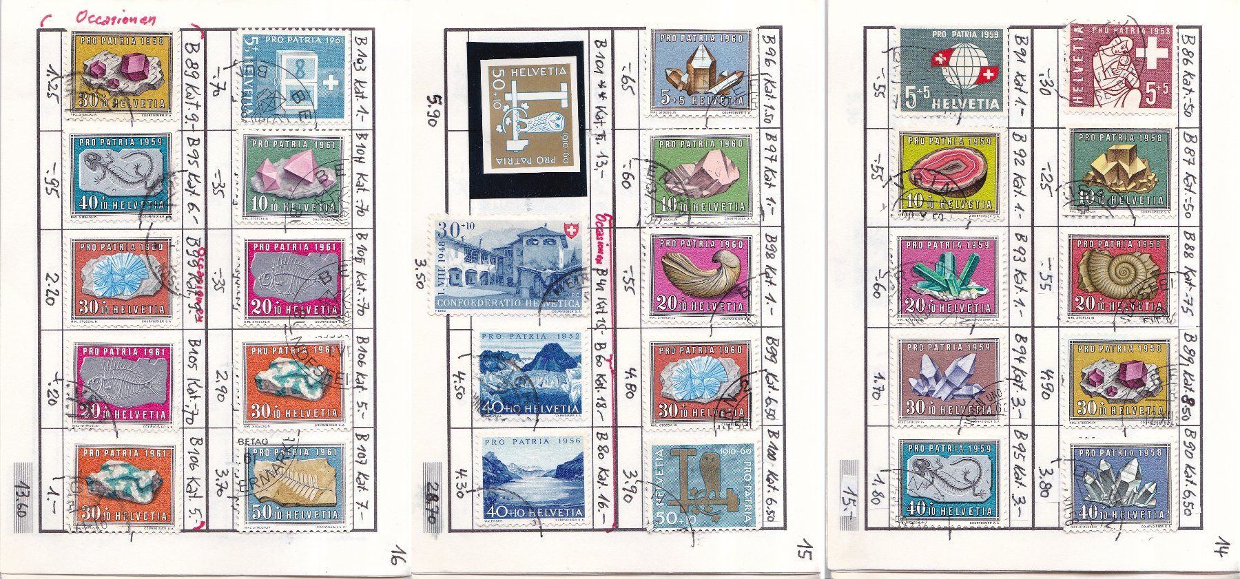 Alle Briefmarken: CH Briefmarken-Auswahlheft "Pro Patria" – Gebraucht aus Münchwilen AG von Nesar 4
