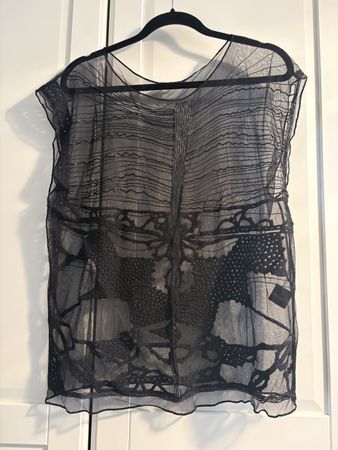 Sheer & sequined  top / blouse / beach cover up