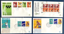1980-81 FDC Sport Olympiade Niederländische Antillen
