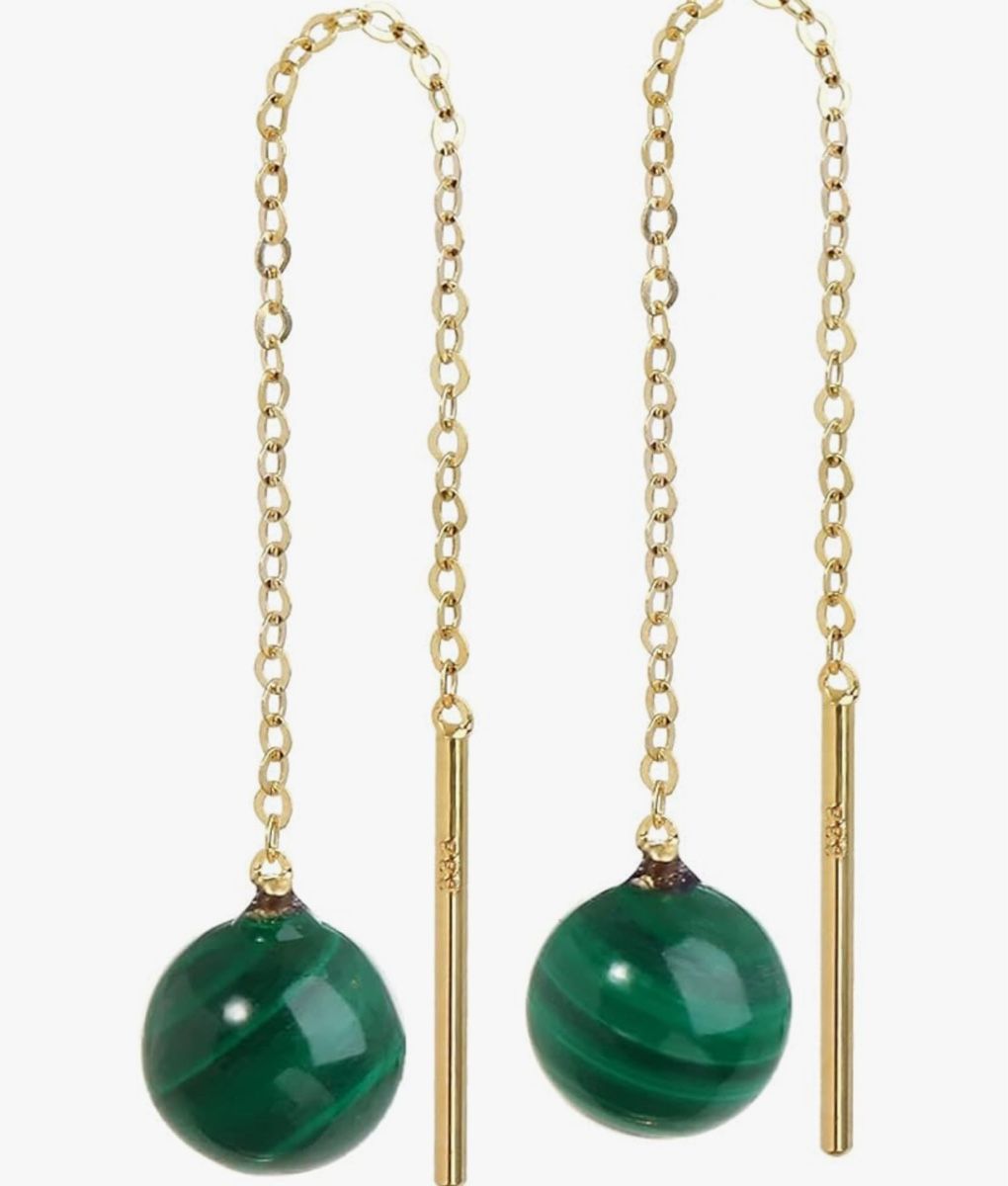 Orecchini pendenti & Orecchini a lobo: Gold und Malachit Ohrringe – Nuovo e nell'imballaggio originale da Hemmental venduto da Schmuckwelt2