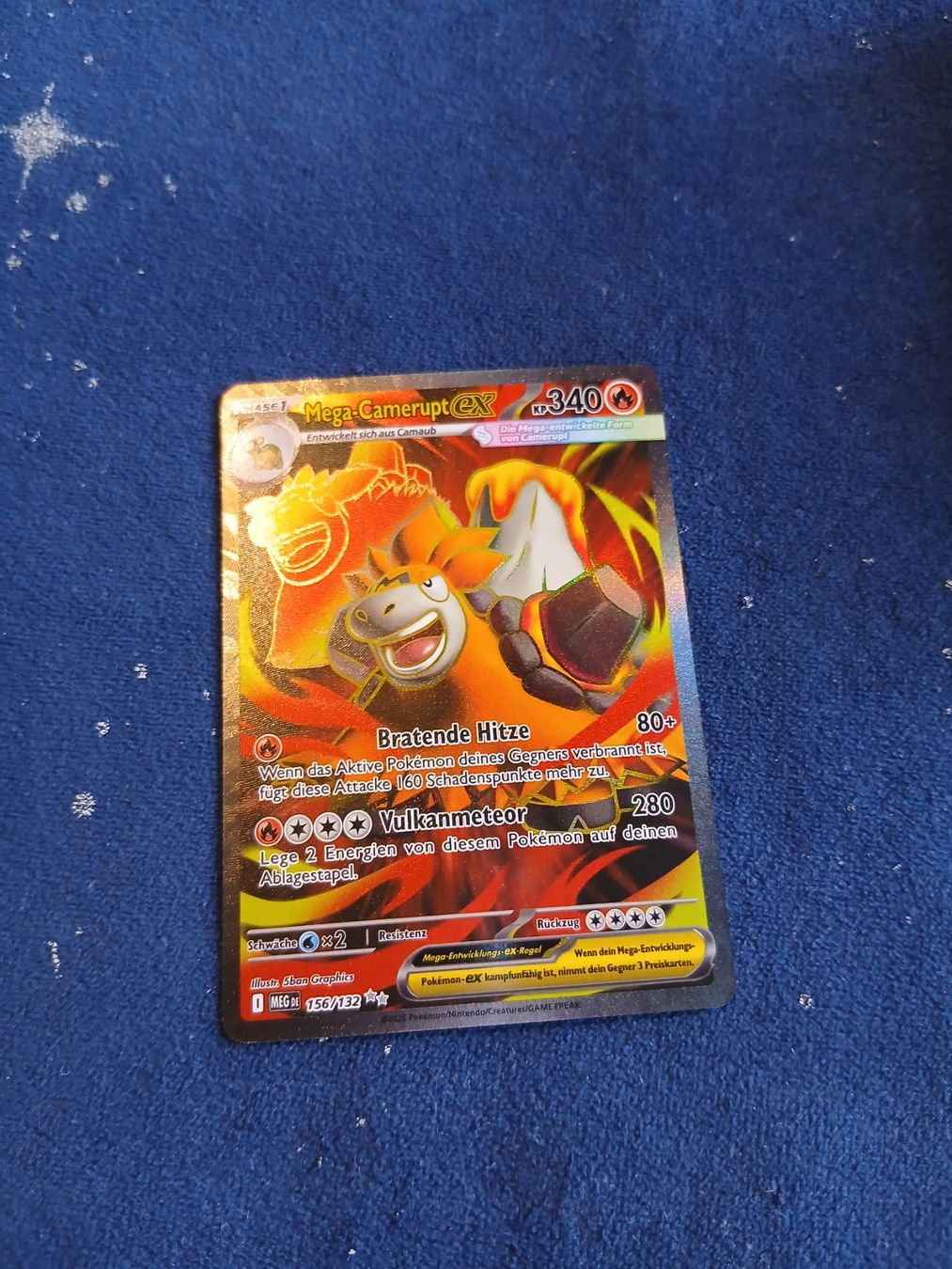Pokémon Cartes à collectionner: Mega Camerupt EX Full Art (DE) Mega Evolution - MEG 156/132 – Neuf (Voir description) à Hinterfultigen par Marcel2112