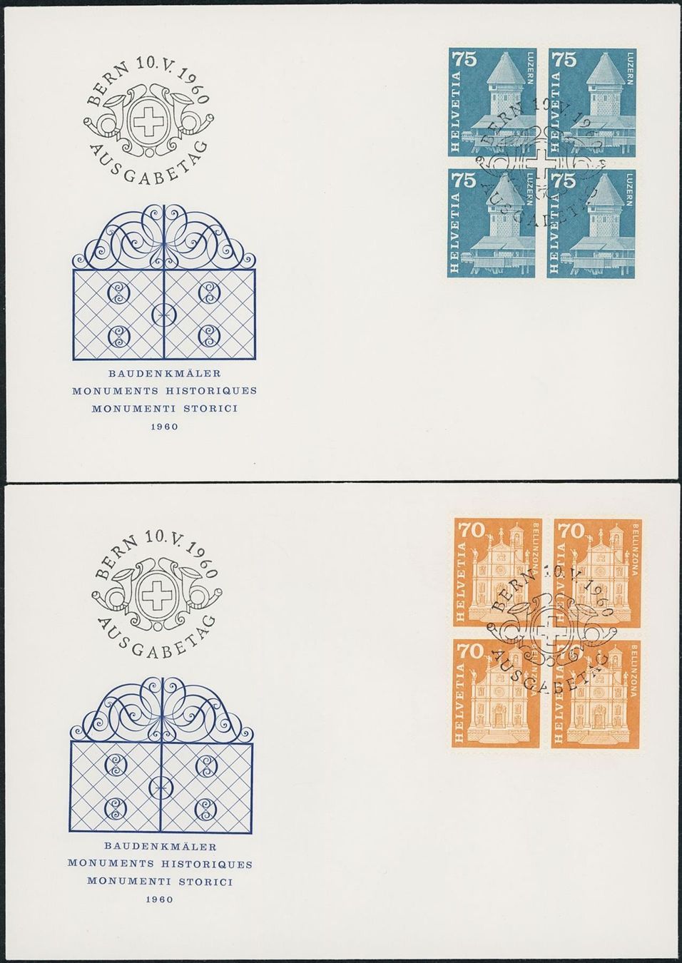 Alle Briefmarken: 1960 - Dauermarken - Ersttagsbrief U4 – Gebraucht aus Schindellegi von leecollect 4
