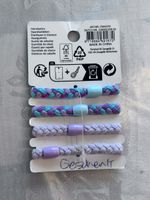 4er Set geflochtene Haargummis / Armbänder - NEU!