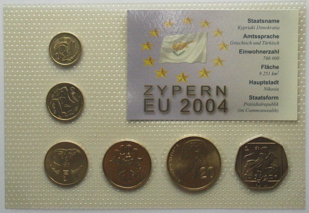 Alle Münzen: Zypern 6 Münzen, unzirkuliert – Neu (gemäss Beschreibung) aus Riehen von sesambestcoins2004