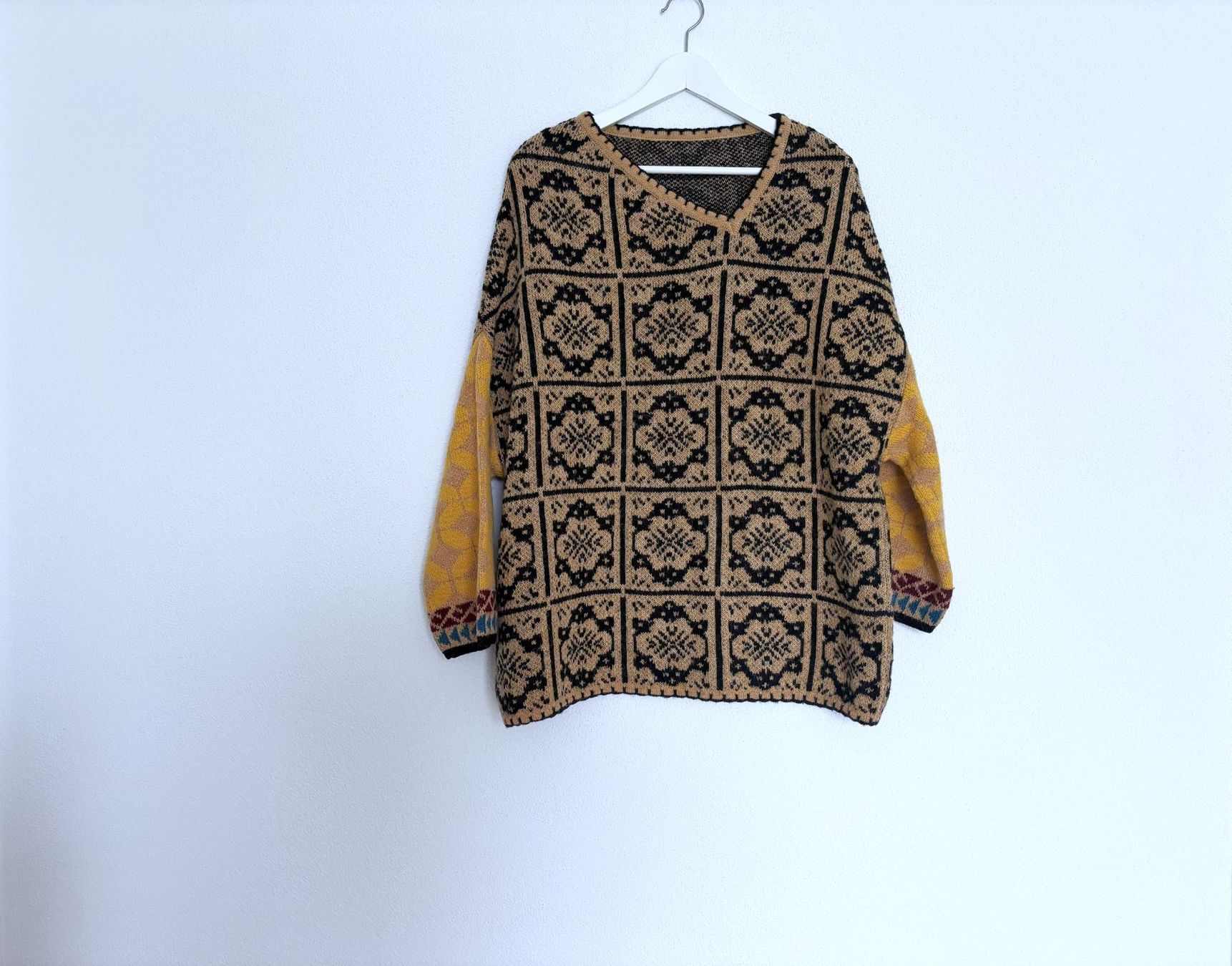 Pullover & Sweatshirts: Pulli Pullover Aztekenmuster Gr. S Oversize – Gebraucht aus Holzhäusern ZG von paula_w