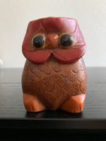Eule Holzfigur handgeschnitzt
