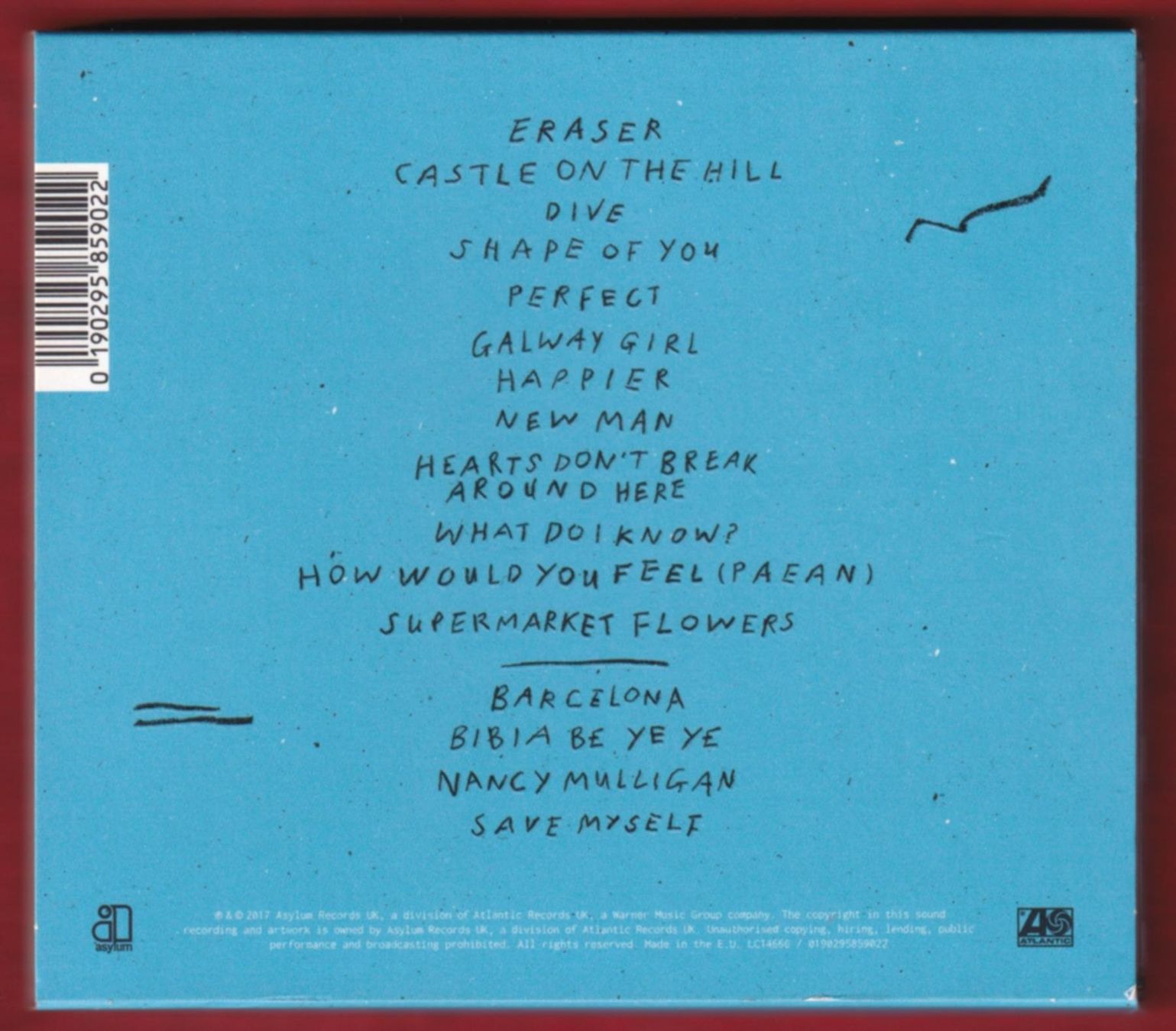 CDs: Ed Sheeran - Divide (CD) – Gebraucht aus Zürich von Pfluftl2000 1