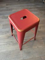 Tabouret haut. 61cm terracotta/orange