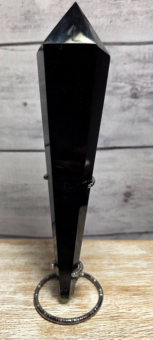 Minerali & Pietre curative: Grosses Obsidian Zepter C 412g – Nuovo e nell'imballaggio originale da Matzingen venduto da Shay_Crystalz
