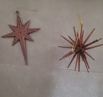 2x Anhänger Set mit Stern (Baumschmuck)