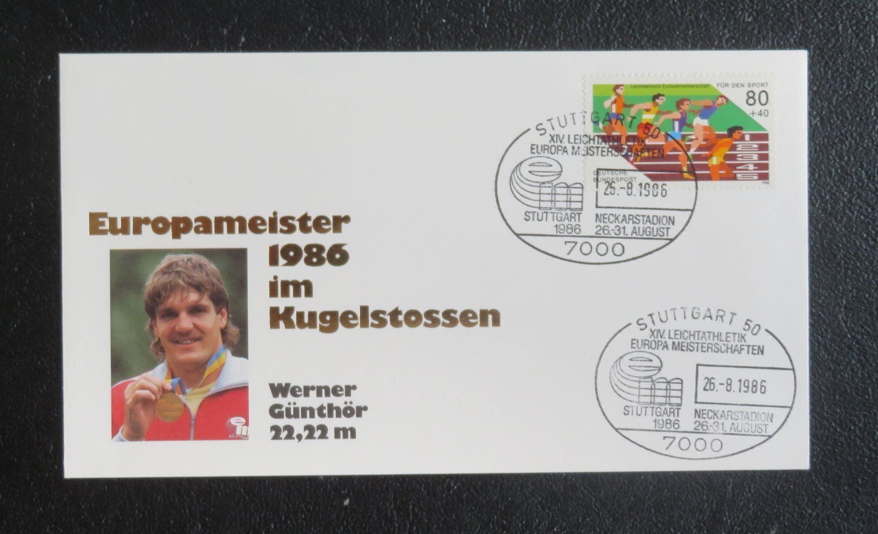 Tutti i francobolli: Ersttagsbrief Werner Günthör 1986 – Nuovo (secondo la descrizione) da Lachen SZ venduto da peace0