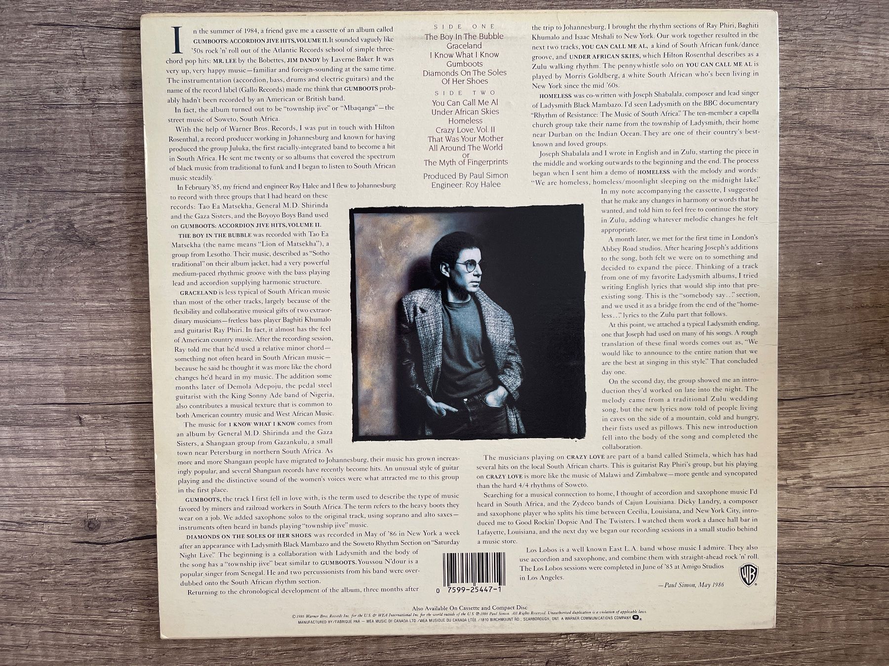 Dischi in vinile: A336/Paul Simon - Graceland – Usato da Frutigen venduto da Philippe_jsp 1