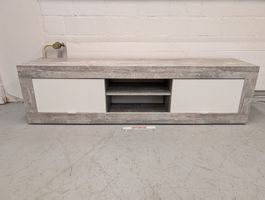 Sideboard in grauer Holzoptik mit zwei Türen