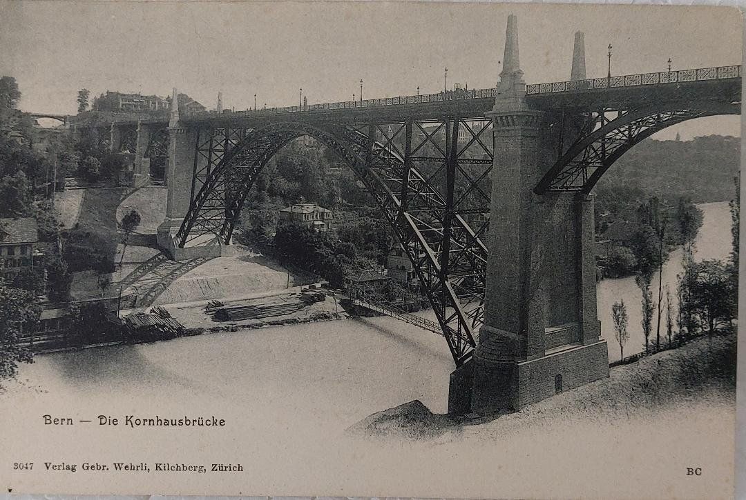 Ansichtskarten: BERN - Die Kornhausbrücke – Gebraucht aus Delémont von Domdom1