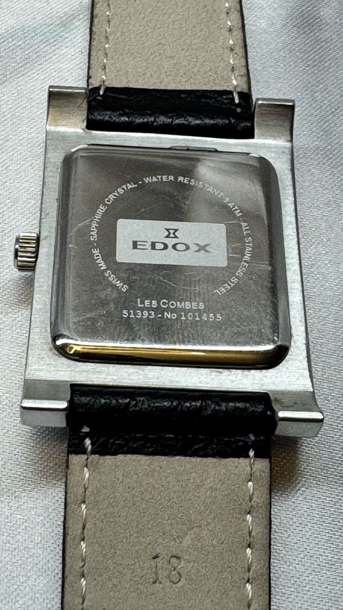 Edox Montres: Edox Les Combes unisex mit Datum Gut erhalten  – D'occasion à Untersiggenthal par TimeandShine 3