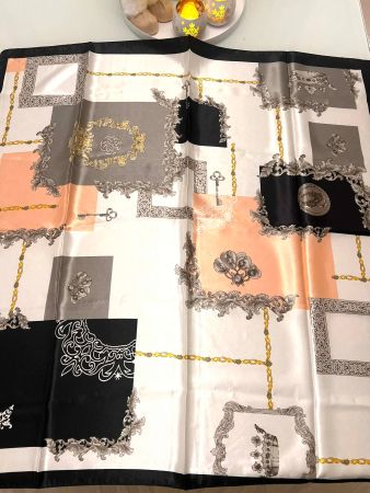 Elegantes Halstuch Foulard Satinoptik neu