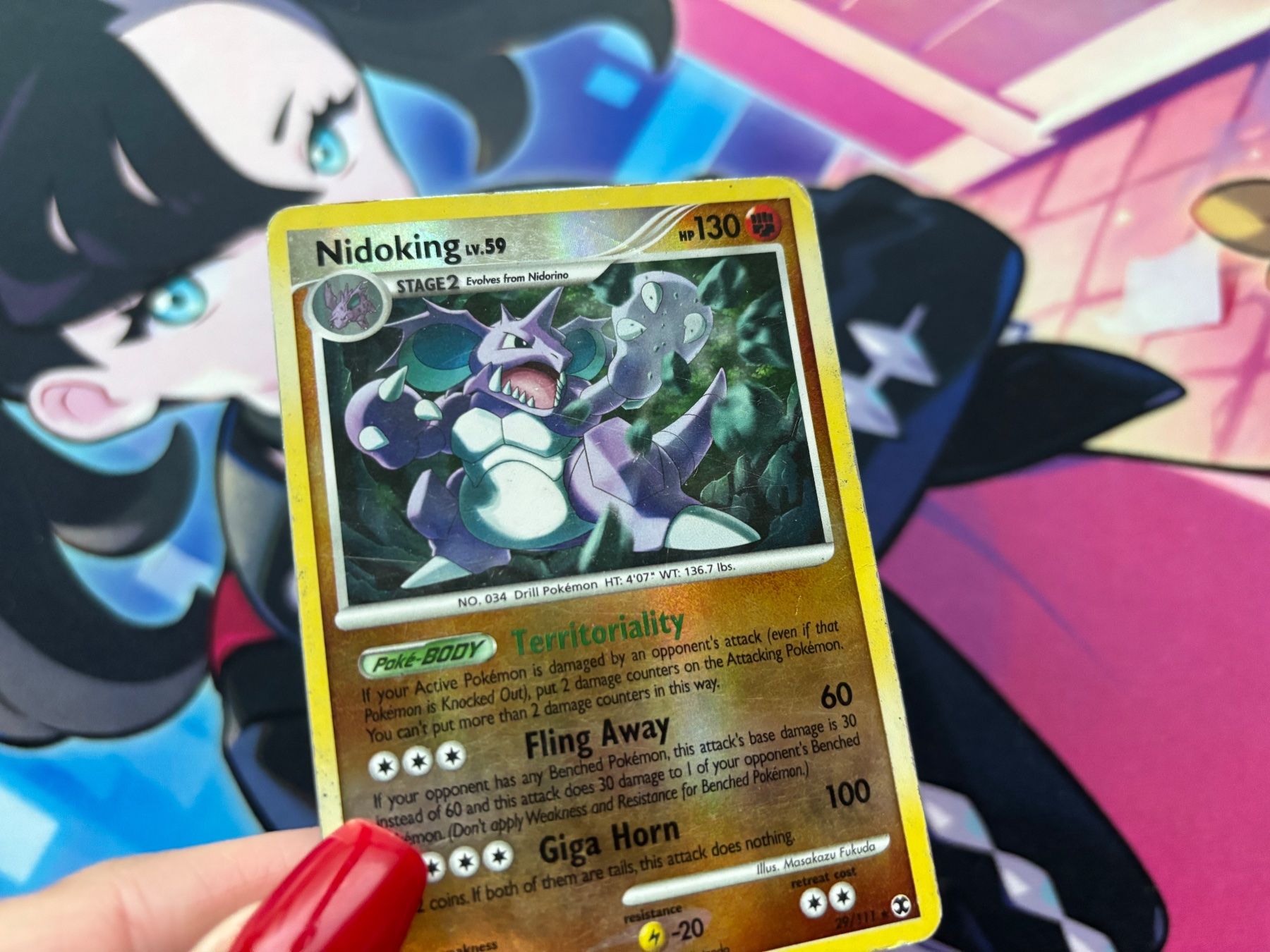 Pokémon Carte collezionabili: 2009 POKEMON Nidoking LV.59 Reverse Holo 29 – Usato da Wilen (Sarnen) venduto da Seeungeheuer 1