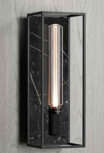 Lampade: Buster & Punch Caged Wall Wandleuchte Marmor schwarz – Nuovo e nell'imballaggio originale da Rothenburg venduto da Lampenoutlet