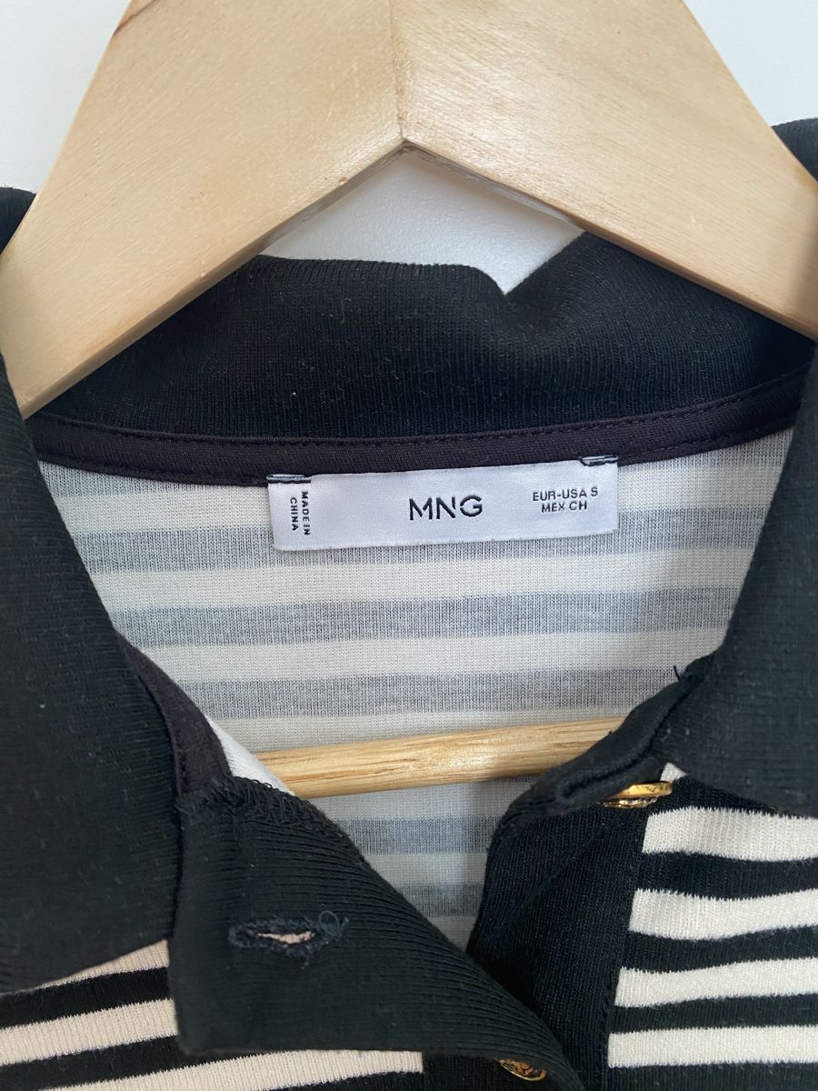 Mango Maglioni & Felpe: Haut Mango à rayures noir et blanc. Taille S – Nuovo (secondo la descrizione) da Aigle venduto da Celina28 2