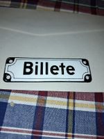 Emailschild Billete -Rarität - orig.BVB Basler Verk.Betriebe