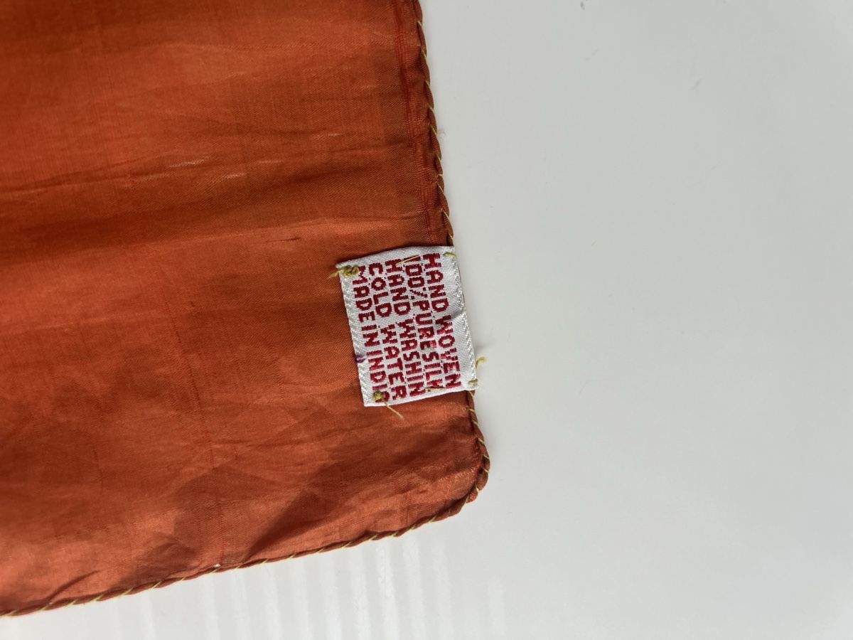 Foulard & Sciarpe: Silk Scarf rust coloured, 50cm x 55 cm, used – Usato da Saland venduto da ele_vc96 2