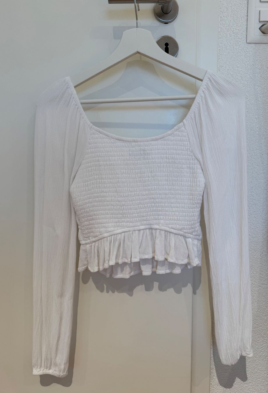 Hollister Blusen: Hollister Langarm weiss - XS – Gebraucht aus Biel-Benken BL von csr_b6dz 1