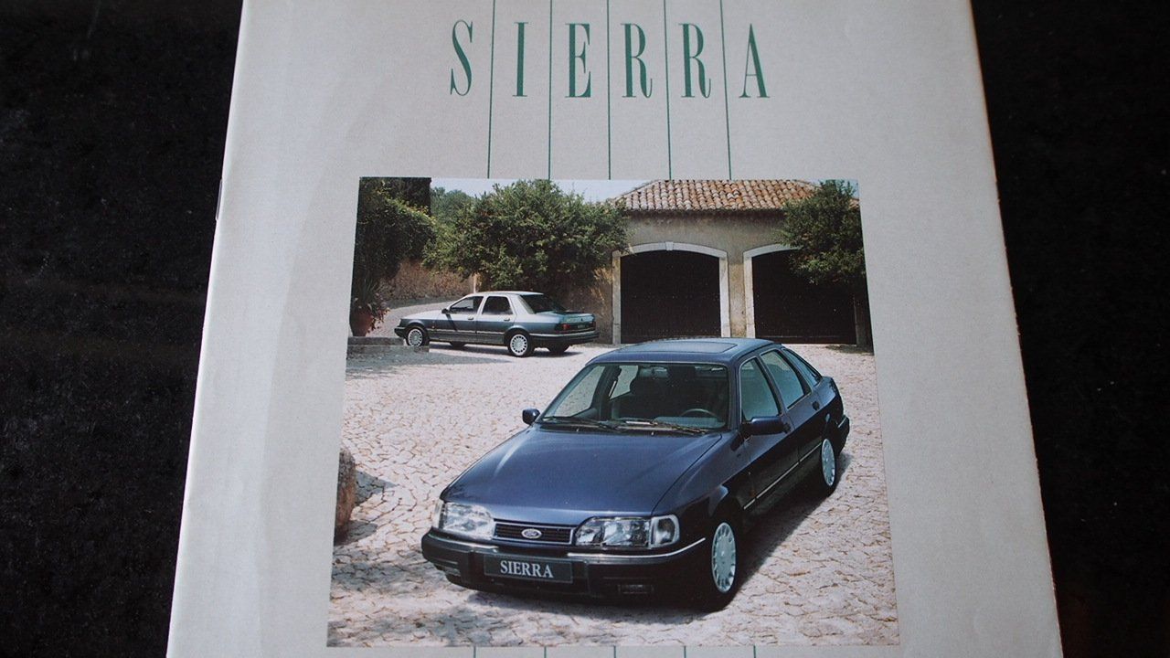 Ford Documenti: Ford Sierra Prospekt 1990 – Usato da Zofingen venduto da sosalinos01