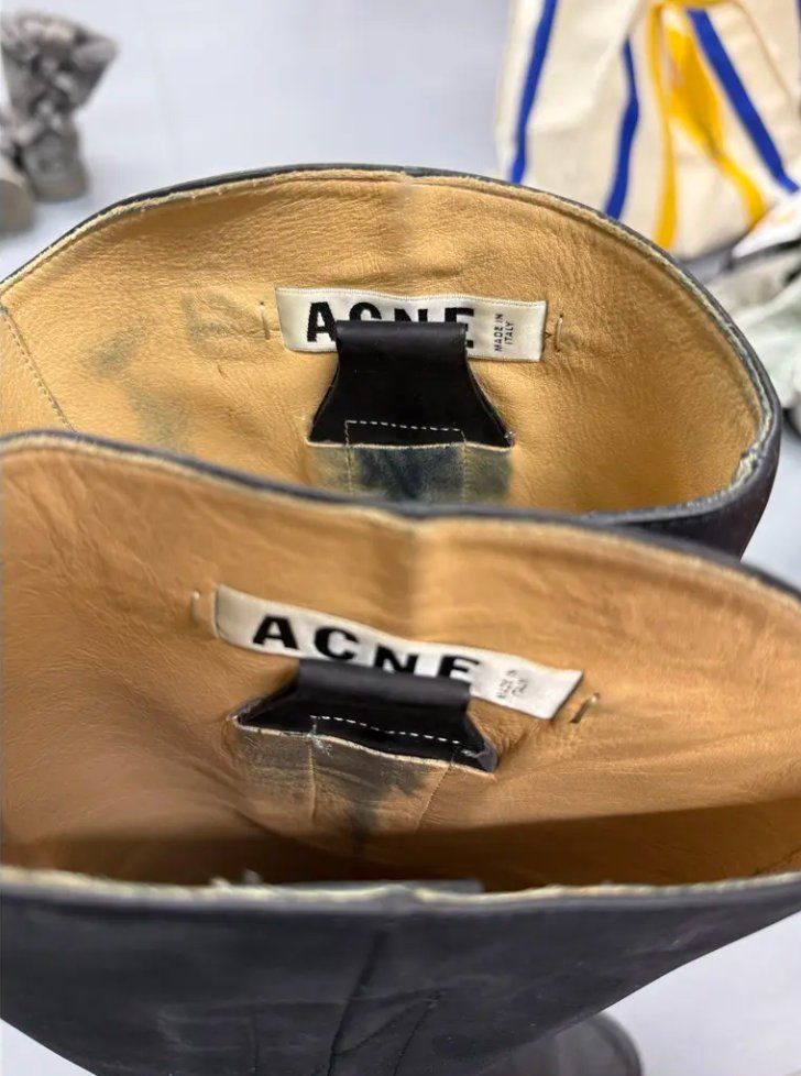 Acne Studios Scarpe da donna: Acne Studios Pistol Leder Reiterstiefel – Usato da Küsnacht ZH venduto da theatorp 2