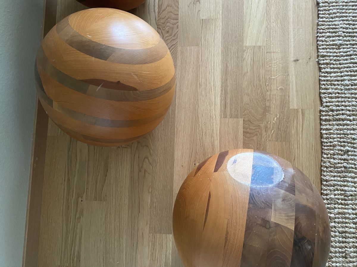 Tutte le decorazioni: 3 Holz Kugeln Deko Durchmesser ca 33cm – Usato da Regensdorf venduto da hil_j8xj 1