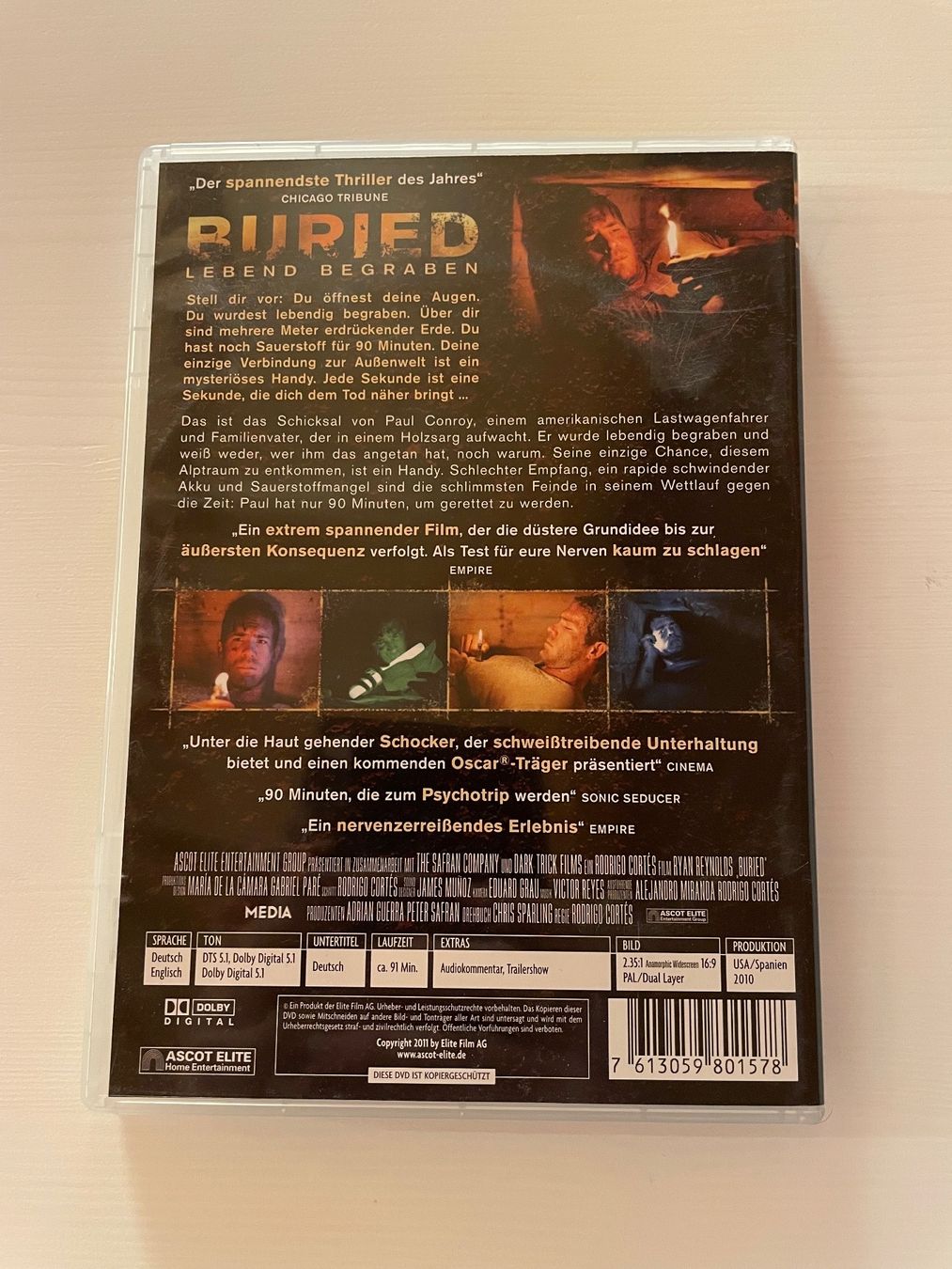 Alle DVDs: DVD Buried - Lebend Begraben – Gebraucht aus Auenstein von moin. 1