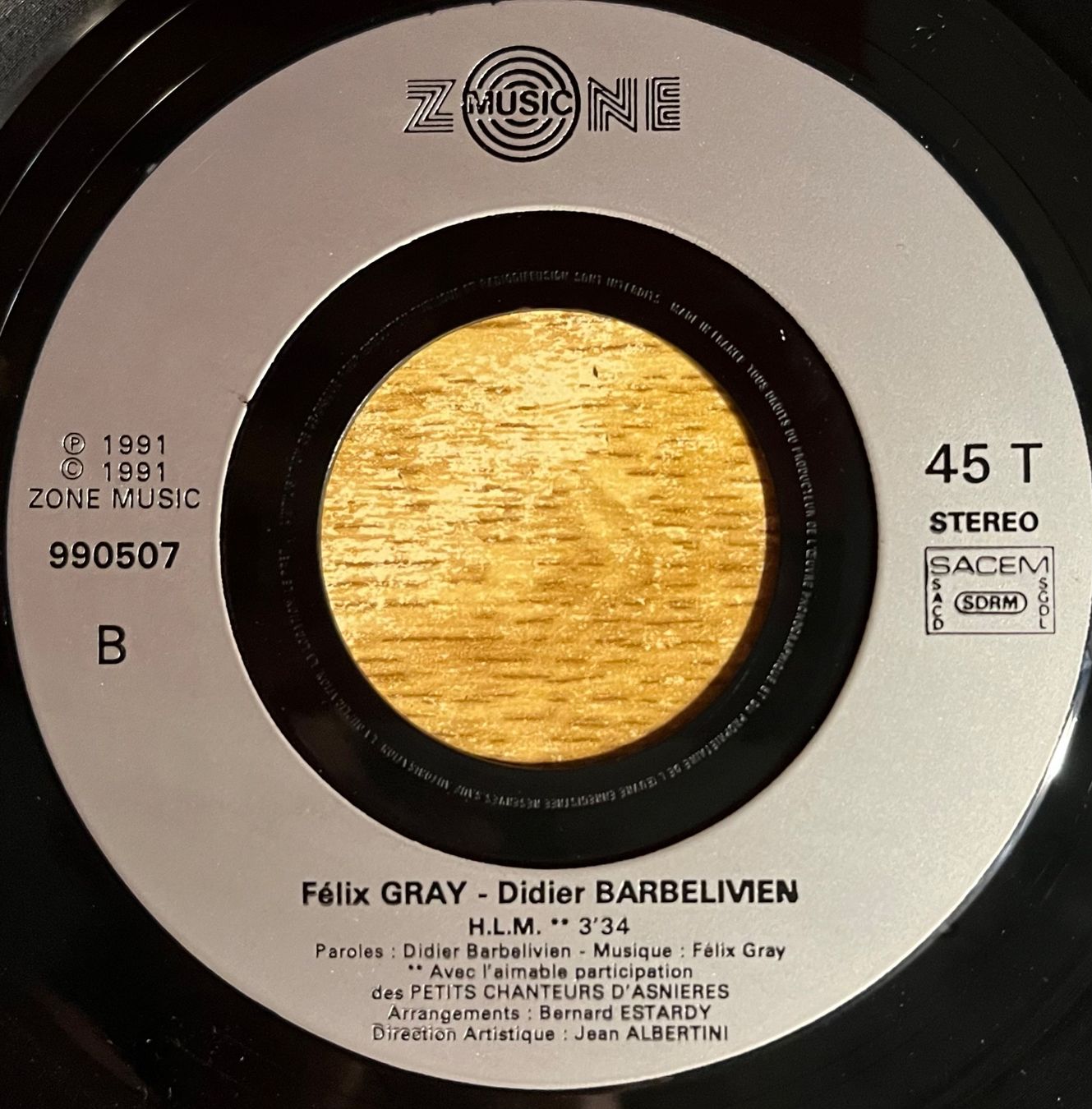 Dischi in vinile: FELIX GRAY & DIDIER BARBELIVIEN - E VADO VIA – Usato da Bussigny venduto da vinyl-pas-cher 3