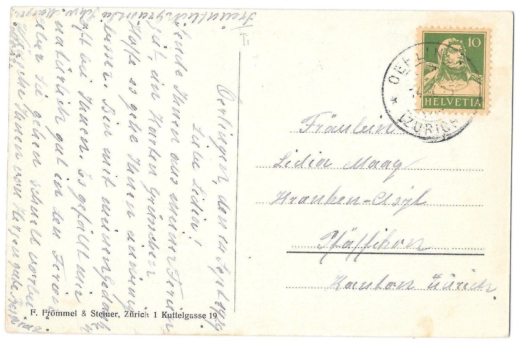 Cartoline postali: Oerlingen b. Andelfingen Strassenpartie – Usato da Olten venduto da clotaldi 1