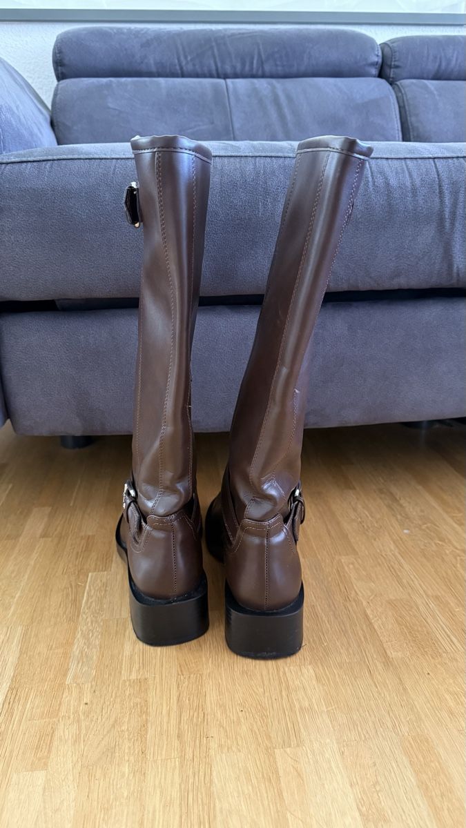Zara Damenschuhe: Braune Zara Stiefel gr.38 – Gebraucht aus Winterthur von -BeHappy24- 3