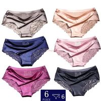 6 - teiliges Seiden Satin Nahtlose Slip Set