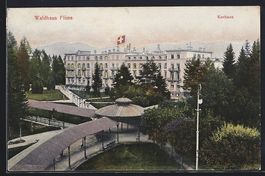 Waldhaus Flims, Kurhaus mit Strassenpart