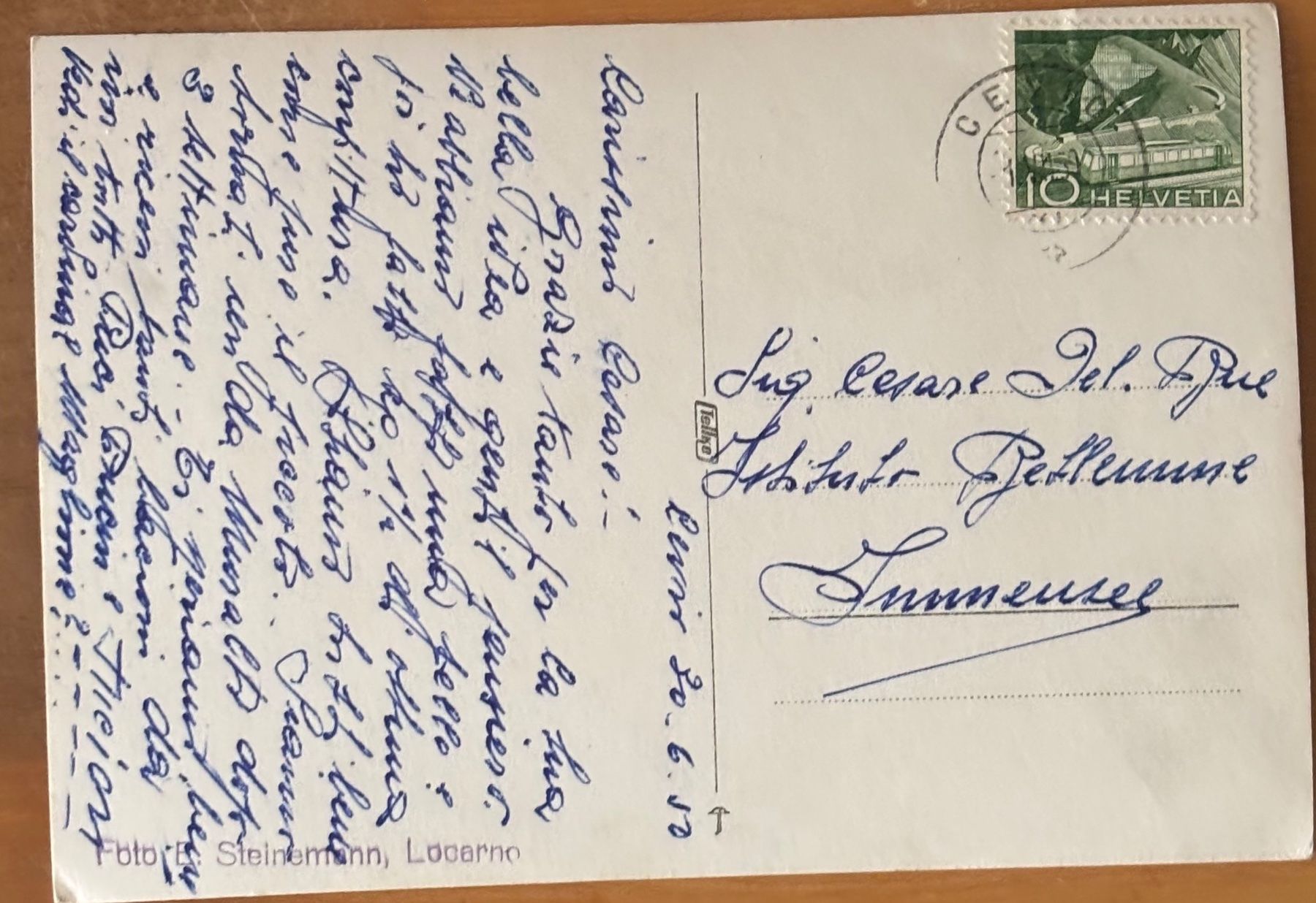Cartoline postali: Foto Steinemann, Locarno, Prozession – Usato da Frauenfeld venduto da Merk52 1