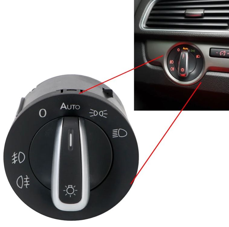 Lichtschalter Automatik für VW Golf-Passat-Touran etc…