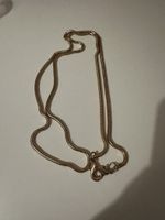 Collana a maglia snake dorata vintage 120 cm