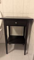 Beistelltisch schwarz mit Schublade Ikea Hemnes