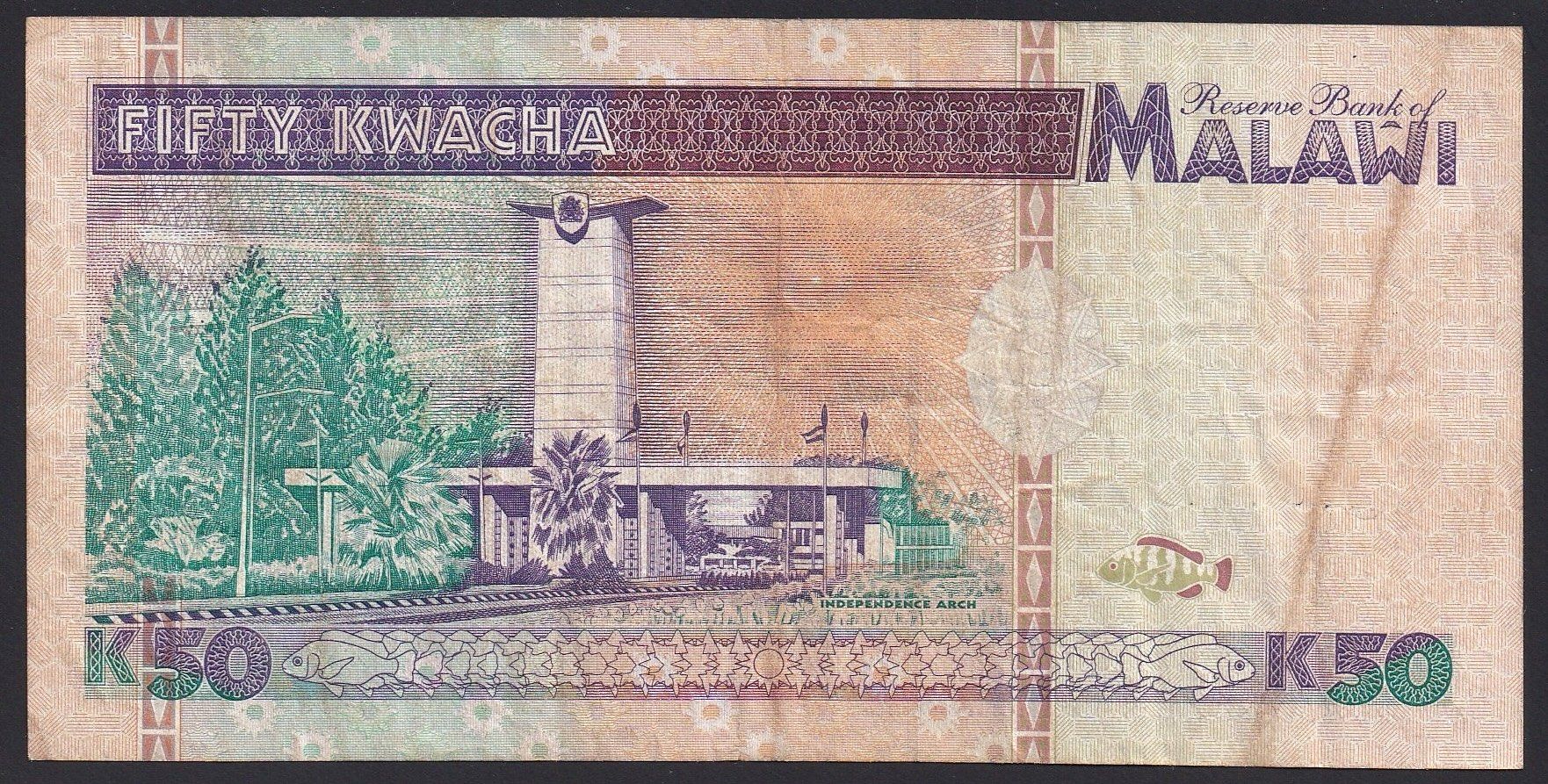Billets de banque: Malawi 50 Kwacha 1995 – D'occasion à Brugg AG par banknoten_muesli 1