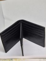 Schwarze Herren-Geldbörse aus Kunstleder, neu! Tolles Angebo